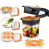 5-in-1 Push Down Vegetable Chopper Dicer Slicer